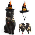 Skeleton Pattern Decoration Halloween Hat Set For Cat